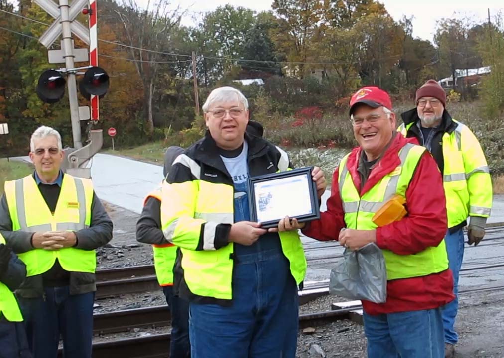 Brian received the Shiney Wheel Award from President Bob Knight